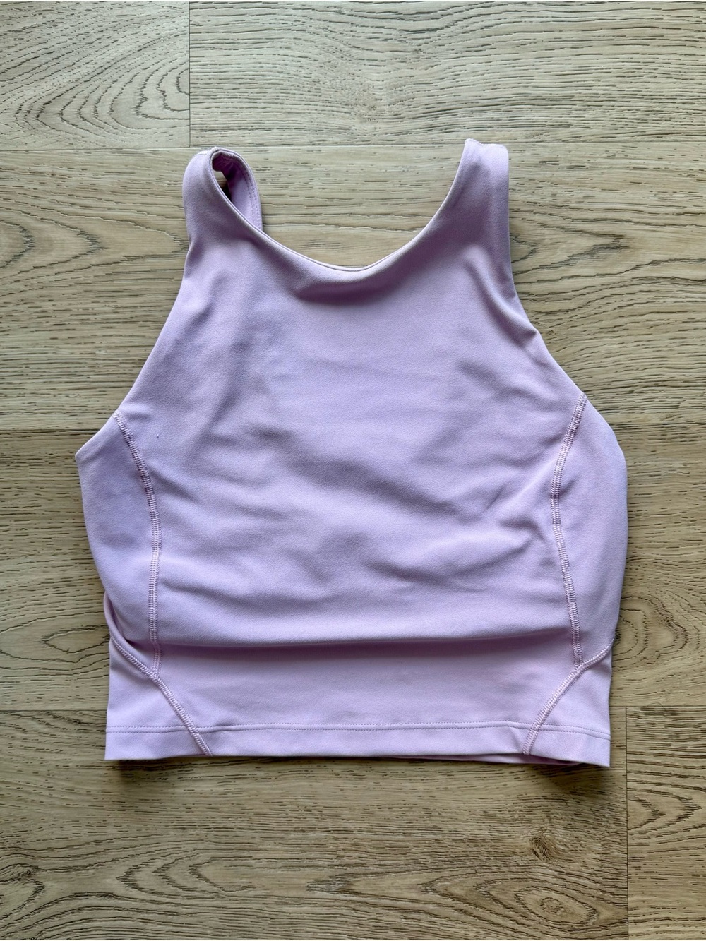 Lululemon Ebb to Street Racerback Crop Tank Lavender Sz 4